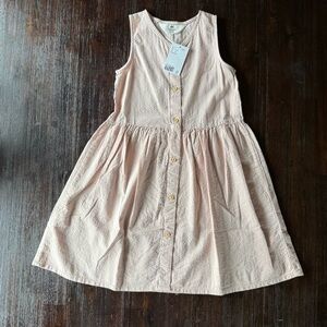 H&M Button-Front Kids Dress in Light Pink